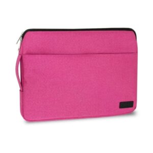 subblim funda urban 410mm asa retráctil slim y ligera protección reforzada bolsillo frontal resistente a golpes y líquidos color rosa