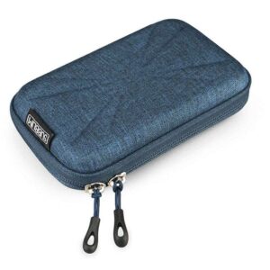 subblim funda rígida para disco duro medida: 145 mm protección óptima contra golpes diseño elegante compartimentos para cables y accesorios color azul