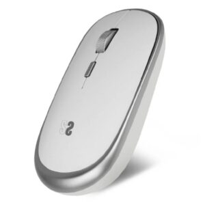 subblim ratón inalámbrico wireless mini 54mm x 25mm silencioso precisión regulable acabados de calidad ambidiestro 4 botones ahorro de energía color blanco