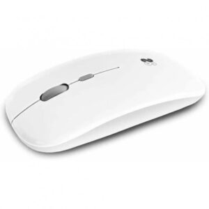 subblim ratón dual flat conexión dual silent click batería recargable rueda de silicona precisión 1600 dpi color blanco