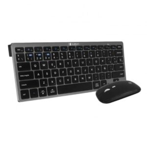 subblim combo multidispositivo teclado y ratón tecnología inalámbrica bluetooth y radiofrecuencia 2.4g ratón con batería recargable y 3 niveles de dpi ajustables color negro