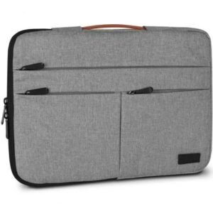 subblim funda air padding 360 380x275x30 mm protección 360º con air padding múltiples bolsillos resistente y duradera color gris