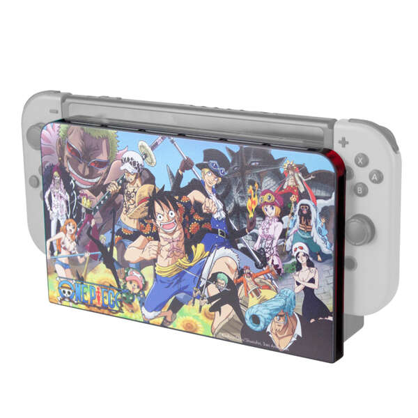 fr tec carcasa protectora one piece nintendo switch one piece dressrosa protege el dock y evita rayaduras incluye 6 ranuras para almacenar juegos color varios