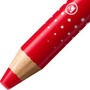 stabilo markdry marcador para pizarra mina xxl de 10mm madera 100% certificada prfc color rojo