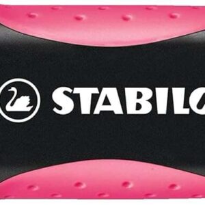 stabilo green boss marcador fluorescente fabricado con un 83% de plastico reciclado trazo entre 2 y 5mm recargable color rosa