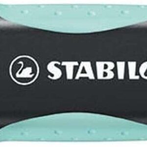 stabilo green boss pastel marcador fluorescente fabricado con un 83% de plastico reciclado trazo entre 2 y 5mm recargable color toque de turquesa