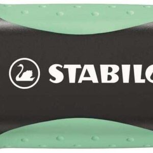 stabilo green boss pastel marcador fluorescente fabricado con un 83% de plastico reciclado trazo entre 2 y 5mm recargable color pizca de menta