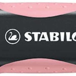 stabilo green boss pastel marcador fluorescente fabricado con un 83% de plastico reciclado trazo entre 2 y 5mm recargable color rubor rosa