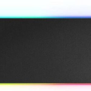 mars gaming mmprgb2 alfombrilla rgb xxl con hub usb2.0 deslizamiento nanotextil iluminacion rgb control diseño xxl 2 puertos usb resistente y flexible 800x300mm color negro