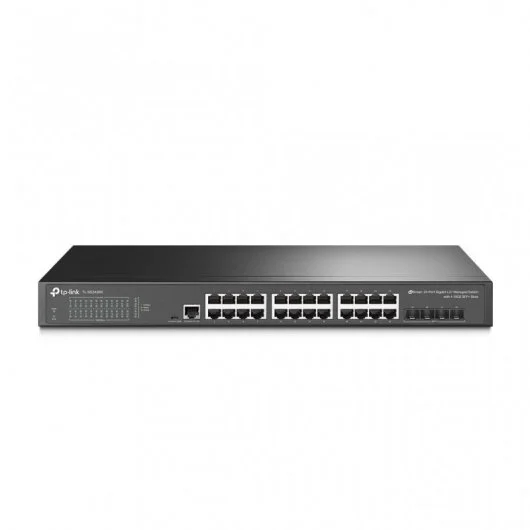 tp link switch gestionado l2 24 puertos gigabit + 4 sfp