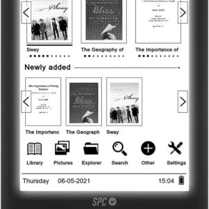 spc dickens light 2 ebook pantalla retroiluminada 6" almacenamiento sin limite fino y ligero autonomia de un mes funciones practicas color negro