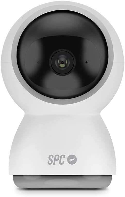 spc lares 360 camara de vigilancia wifi giro 360º full hd 1080p seguimiento de personas vision nocturna diseño discreto control desde tu smartphone color blanco