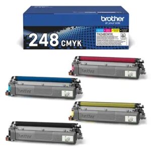 brother tn248cmyk pack de 4 cartuchos de toner originales tn248val