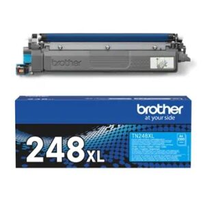 brother tn248xl cyan cartucho de toner original tn248xlc