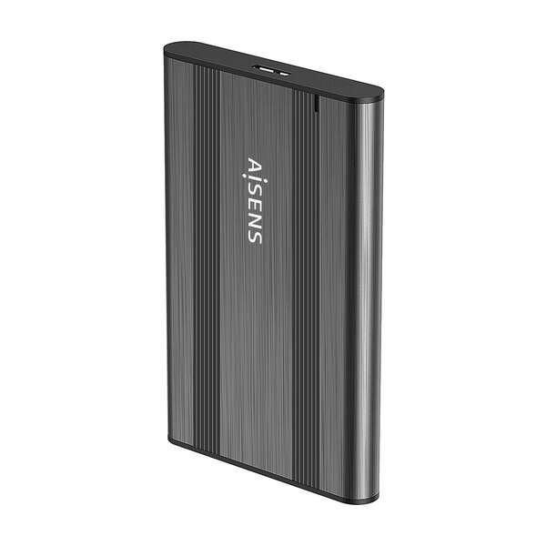 aisens caja externa 2,5" ase 2526gr 9.5mm sata a usb 3.0/usb3.1 gen1 color gris