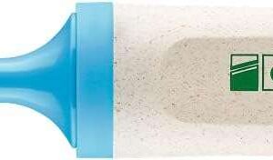 edding 24 ecoline marcador fluorescente punta biselada trazo entre 2 5mm 90% de plastico reciclado etiqueta ecologica blue angel color azul claro