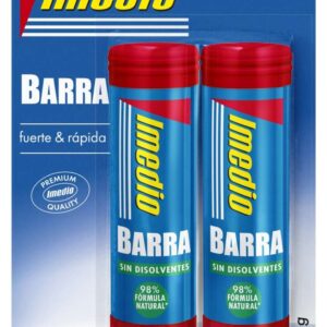 imedio pack de 2 barras de pegamento de 21grs sin disolventes lavable apto para uso escolar