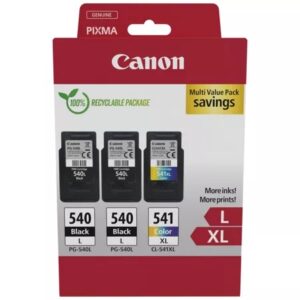 canon pg540l negro + cl541xl color pack de 2 cartuchos de tinta originales 5224b017