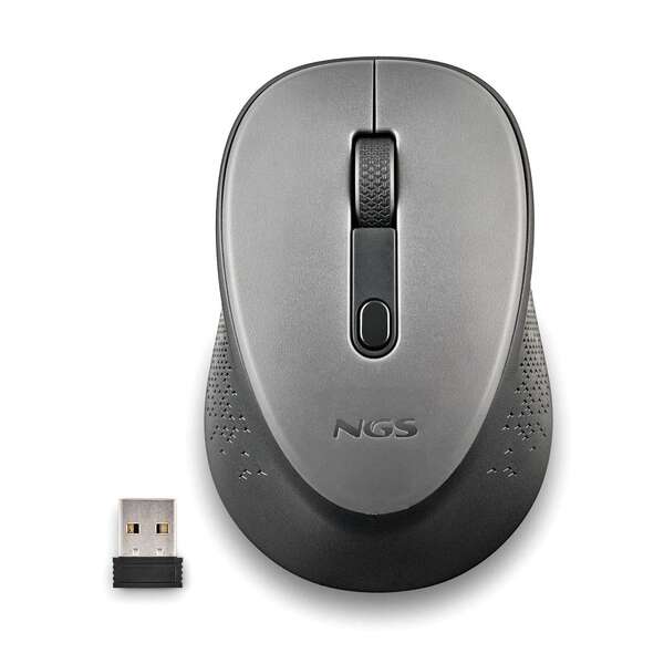 ngs dew gray raton inalambrico usb 1600dpi 3 botones uso diestro color gris