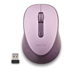 ngs dew lilac raton inalambrico usb 1600dpi 3 botones uso diestro color lila