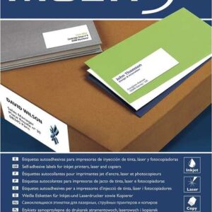multi3 pack de 2700 etiquetas blancas tamaño 70x30mm 100 hojas x 27 etiquetas aptas para imprimir