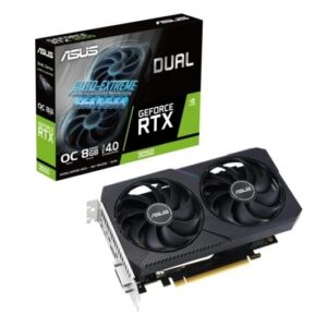 asus dual geforce rtx 3050 v2 oc edition tarjeta grafica 8gb gddr6 nvidia pcie 4.0, hdmi, dvi d, displayport