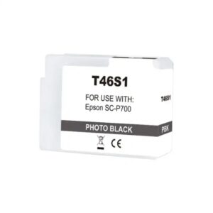 epson t46s1 negro photo cartucho de tinta pigmentada generico reemplaza c13t46s100