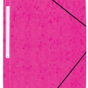 mariola carpeta de carton simil prespan con etiqueta en lomo folio 500gr/m2 medidas 34x25cm cierre con goma elastica color fucsia