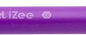 pentel izee boligrafo de bola retractil punta 0.7mm trazo 0.35mm clip de metal color violeta