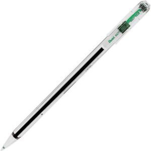 pentel superb boligrafo de bola punta fina 0.7mm trazo 0.35mm tinta con base de aceite color verde