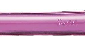 pentel fiesta ii portaminas hb 0.5mm con goma incluye 2 recargas grip de goma diseño ergonomico color rosa