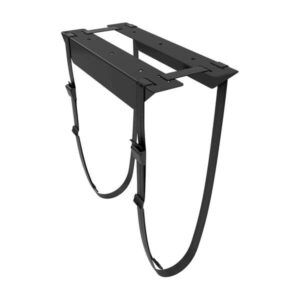 aisens soporte para cpu debajo de escritorio con correa color negro
