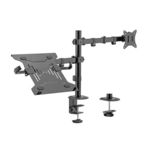 aisens soporte de mesa giratorio e inclinable para portatil y monitor/tv 9kg de 17 32" color negro