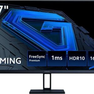 xiaomi g27i monitor gaming led ips 27" full hd 1080p 165hz freesync premium respuesta 1ms relacion de aspecto 16:9 angulo de vision de 178° hdmi, displayport vesa 75x75mm