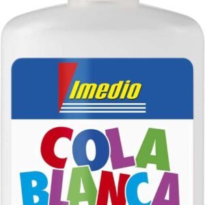 imedio cola blanca escolar 125gr sin disolventes bote blando ideal para niños con espatula incorporada