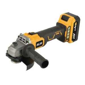 blim radial 115mm s/carbones 20v bateria 4ah velocidad variable maletin de transporte color amarillo