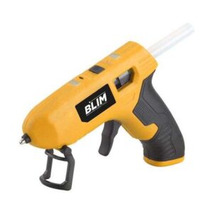 blim pistola de silicona bateria diseño compacto y ergonomico color amarillo