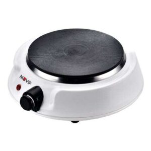 muvip cocina electrica 1 fuego 1500w 1.5cm de diametro 5 niveles de potencia color blanco