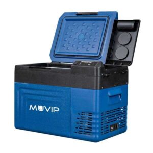 muvip nevera compresor portatil blue 24 litros asas de transporte compresor silencioso color azul