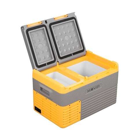 muvip nevera portatil con compresor 24 litros doble zona compresor silencioso color amarillo