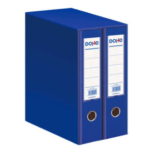 dohe modulo de 2 archivadores folio lomo ancho con ollao y rado carton forrado con polipropileno cantoneras metalicas palanca de maxima calidad color azul