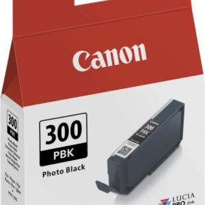 canon pfi300 negro photo cartucho de tinta original 4193c001/pfi300pbk