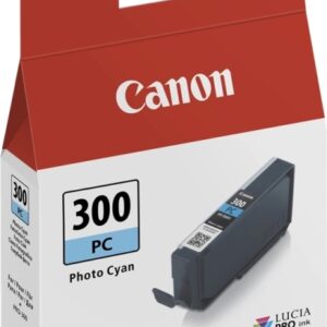 canon pfi300 cyan photo cartucho de tinta original 4197c001/pfi300pc