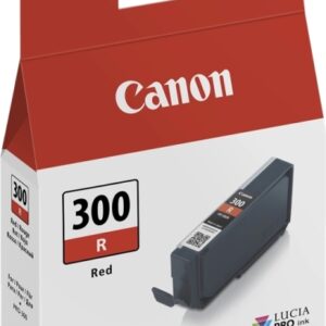 canon pfi300 rojo cartucho de tinta original 4199c001/pfi300r