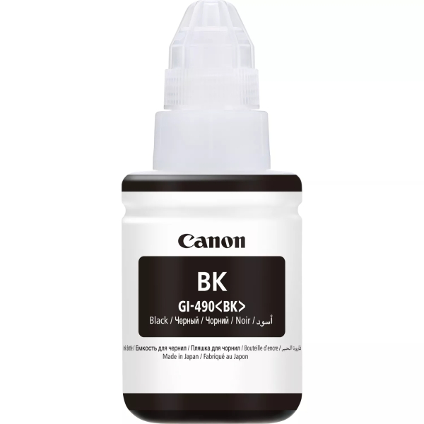 canon gi490 negro botella de tinta original gi490bk/0663c001