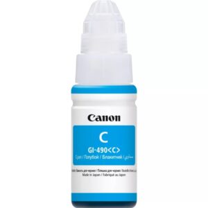 canon gi490 cyan botella de tinta original gi490c/0664c001