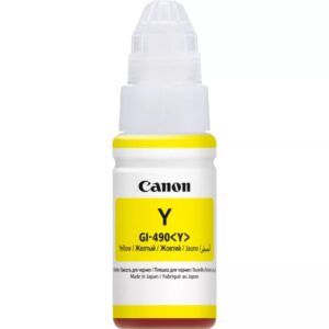 canon gi490 amarillo botella de tinta original gi490y/0666c001