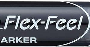 pentel maxiflo flex feel rotulador para pizarra blanca punta flexible 4.6mm trazo de 1 a 5mm dosificacion de tinta mediante embolo color negro