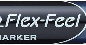pentel maxiflo flex feel rotulador para pizarra blanca punta flexible 4.6mm trazo de 1 a 5mm dosificacion de tinta mediante embolo color azul