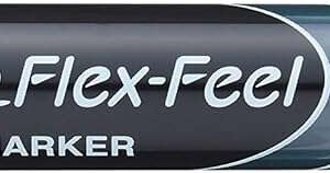 pentel maxiflo flex feel rotulador para pizarra blanca punta flexible 4.6mm trazo de 1 a 5mm dosificacion de tinta mediante embolo color verde